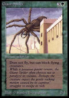 Giant Spider (Alpha) Near Mint