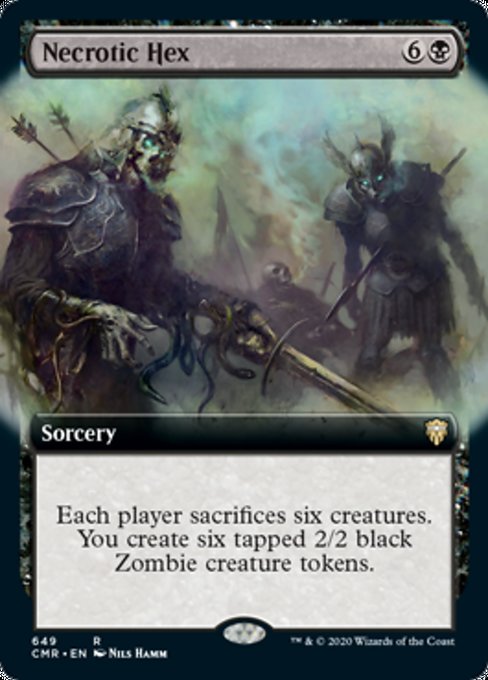 Necrotic Hex (Extemded Art) (Commander Legends) Near Mint