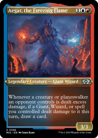Aegar, the Freezing Flame (Foil Etched) (March of the Machine: Multiverse Legends) Near Mint