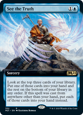 See the Truth (Extended Art) (Magic 2021 Core Set) Near Mint Foil