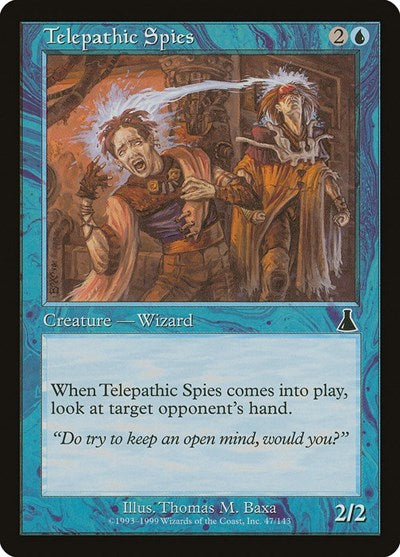 Telepathic Spies (Urza's Destiny) Light Play
