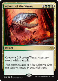 Advent of the Wurm (Modern Masters 2017) Near Mint Foil