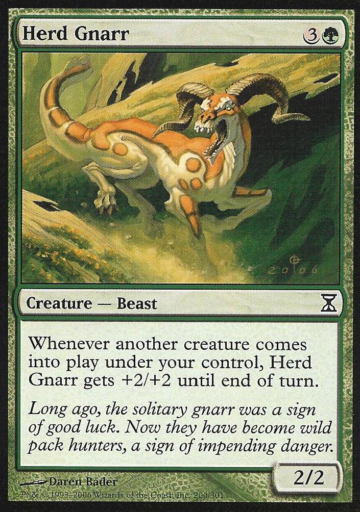 Herd Gnarr (Time Spiral) Near Mint Foil Russian