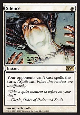 Silence (Magic 2011 Core Set) Near Mint Foil