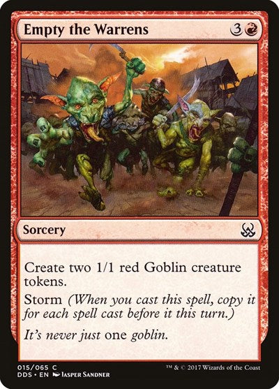 Empty the Warrens (Duel Decks: Mind vs Might) Near Mint