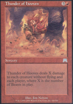 Thunder of Hooves (Onslaught) Near Mint Foil