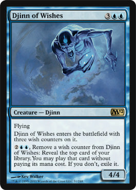 Djinn of Wishes (Magic 2012 Core Set) Light Play