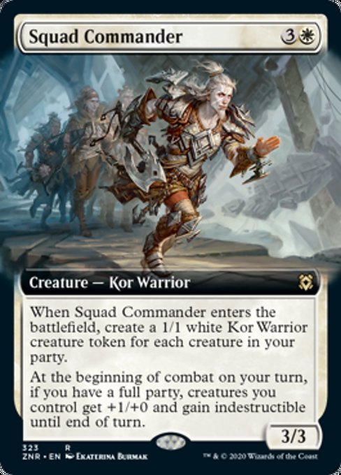 Squad Commander (Extended Art) (Zendikar Rising) Near Mint Foil