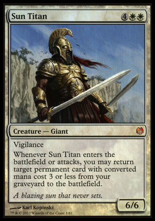 Sun Titan (Duel Decks: Heroes vs Monsters) Light Play Foil