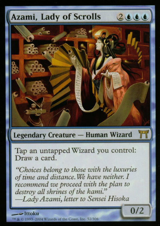 Azami, Lady of Scrolls (Champions of Kamigawa) Light Play
