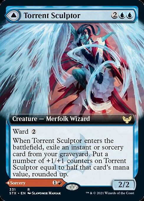 Torrent Sculptor / Flamethrower Sonata (Extended Art) (Strixhaven) Near Mint Foil