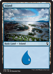 Island (298) (Commander 2018) Near Mint
