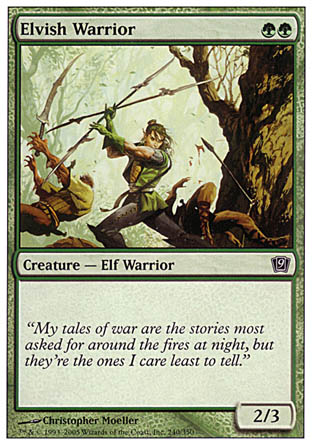 Elvish Warrior (9th Edition) Near Mint Foil