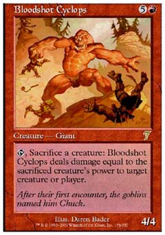 Bloodshot Cyclops (7th Edition) Near Mint Foil