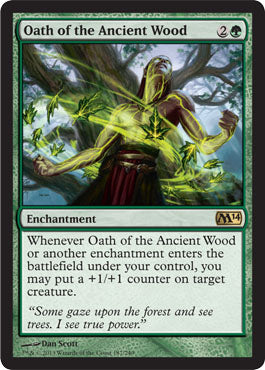 Oath of the Ancient Wood (Magic 2014 Core Set) Near Mint