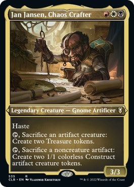 Jan Jansen, Chaos Crafter (Etched Foil) (Commander Legends: Battle for Baldur's Gate) Near Mint Foil
