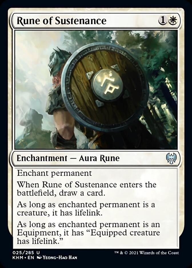 Rune of Sustenance (Kaldheim) Near Mint Foil