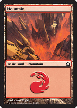 Mountain (268) (Return to Ravnica) Near Mint Foil