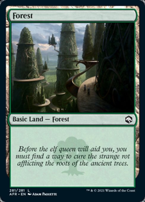 Forest (281) (Adventures in the Forgotten Realms) Near Mint Foil