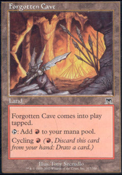Forgotten Cave (Onslaught) Near Mint Foil