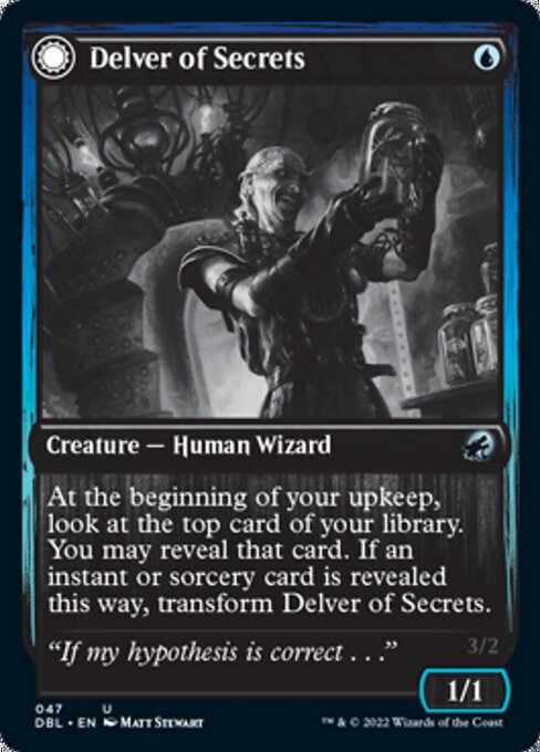 Delver of Secrets / Insectile Aberration (Innistrad: Double Feature) Near Mint