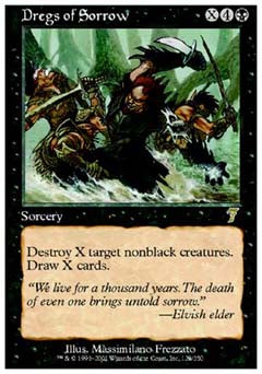 Dregs of Sorrow (7th Edition) Near Mint Foil