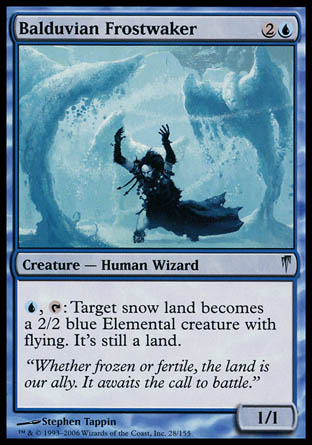 Balduvian Frostwaker (Coldsnap) Near Mint Foil