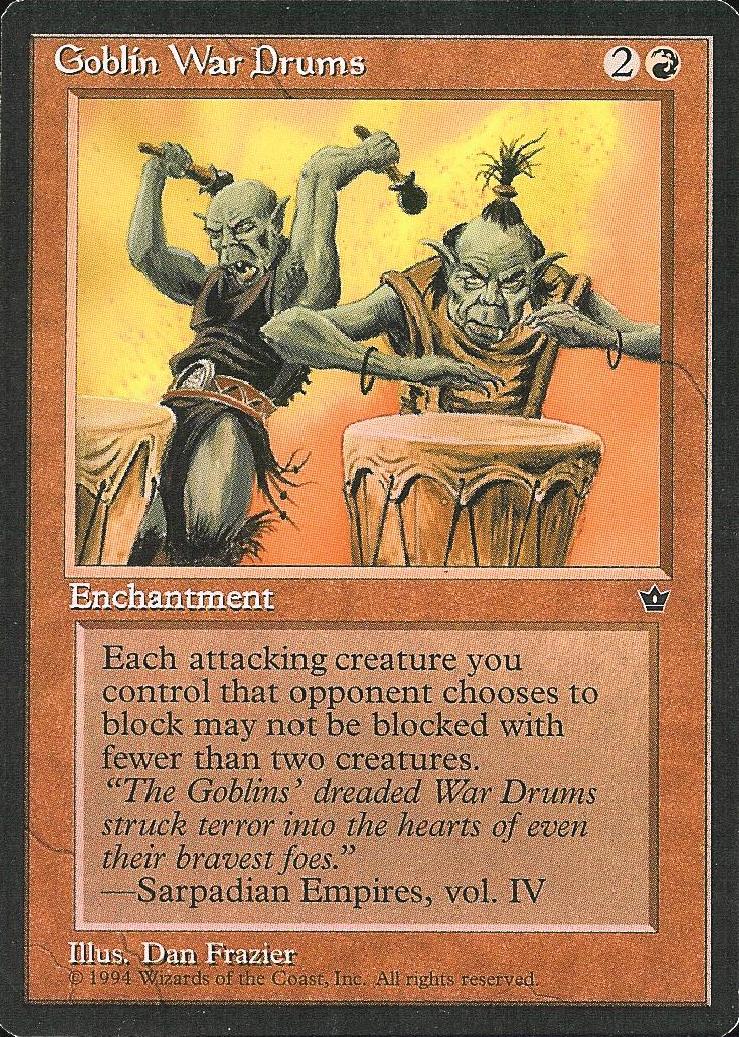 Goblin War Drums (1) (Fallen Empires) Near Mint