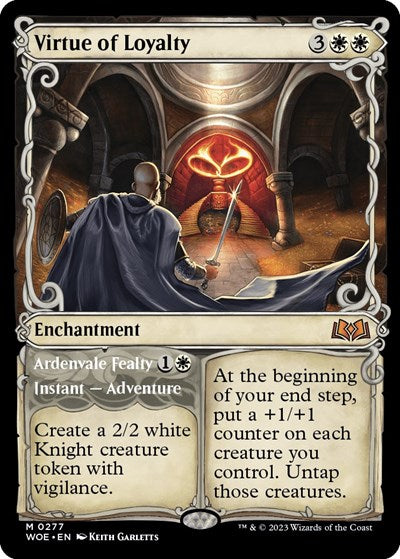 Virtue of Loyalty (Showcase) (Wilds of Eldraine) Near Mint Foil