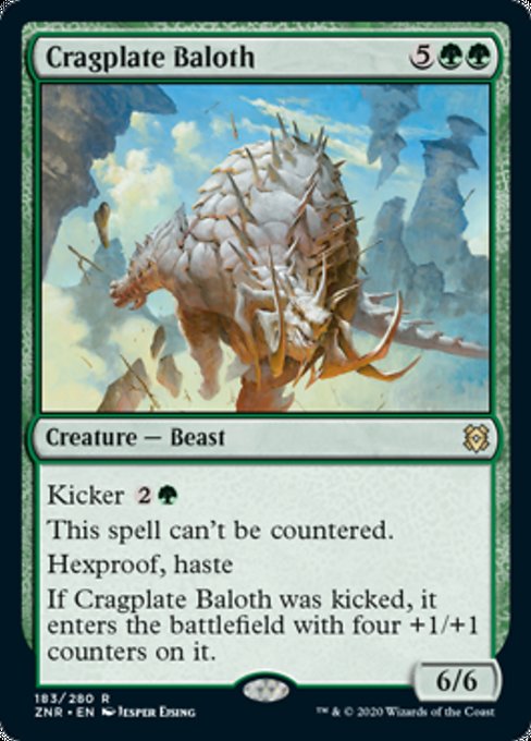 Cragplate Baloth (Zendikar Rising) Near Mint Foil
