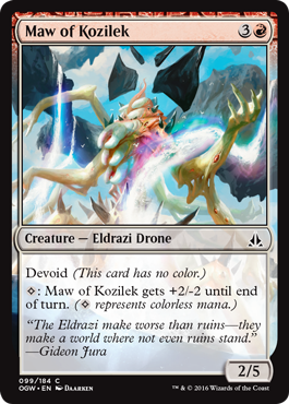 Maw of Kozilek (Oath of the Gatewatch) Near Mint Foil