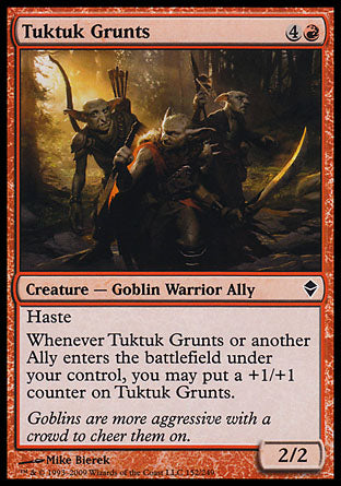 Tuktuk Grunts (Zendikar) Near Mint Foil