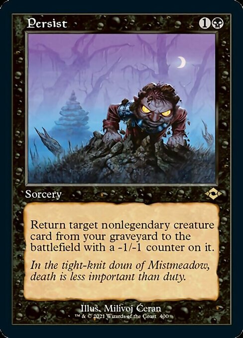 Persist (Retro Frame) (Modern Horizons 2) Near Mint Foil