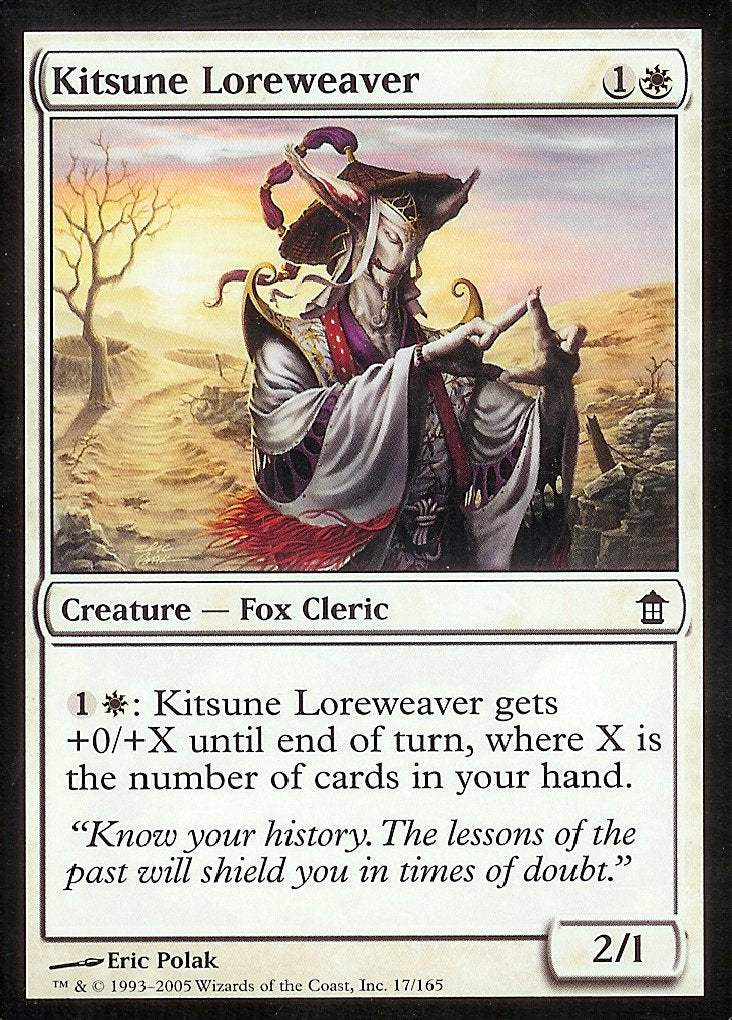 Kitsune Loreweaver (Saviors of Kamigawa) Near Mint Foil