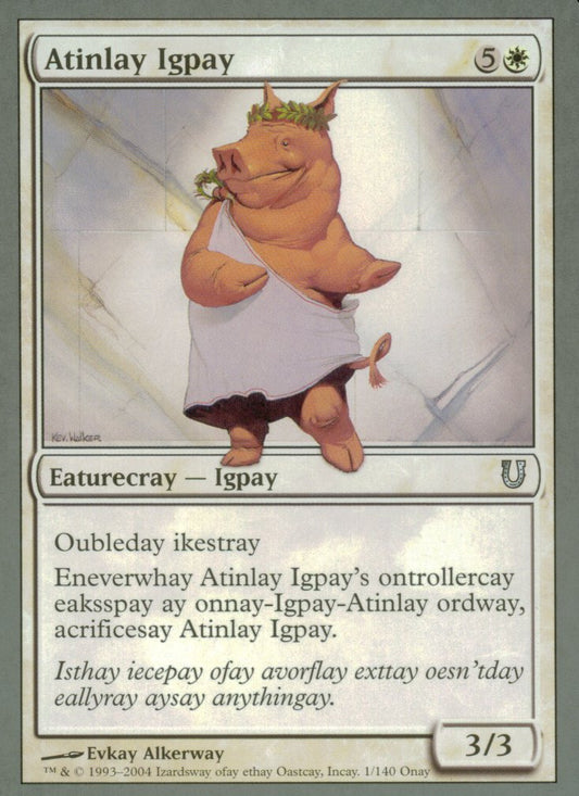 Atinlay Igpay (Unhinged) Near Mint