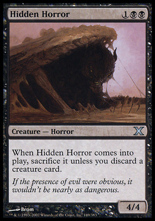 Hidden Horror (10th Edition) Near Mint