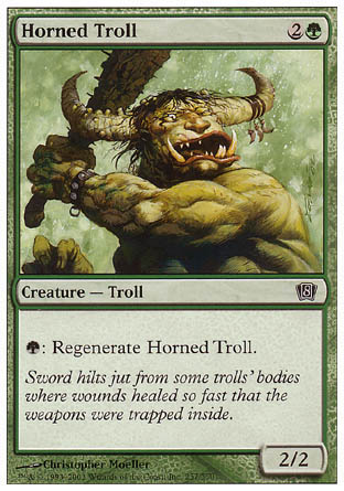 Horned Troll (8th Edition) Light Play