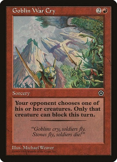 Goblin War Cry (Portal Second Age) Near Mint