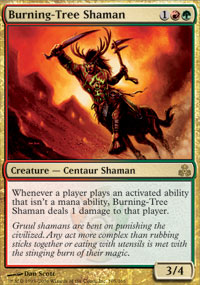Burning-Tree Shaman (Guildpact) Light Play