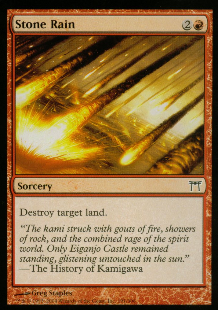 Stone Rain (Champions of Kamigawa) Near Mint Foil