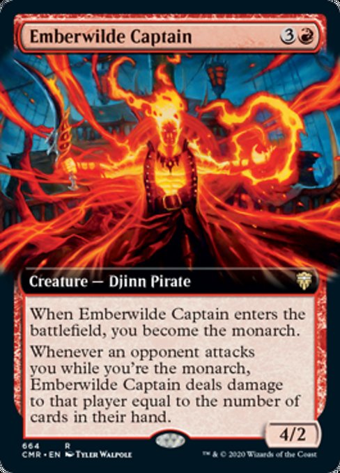 Emberwilde Captain (Extended Art) (Commander Legends) Near Mint