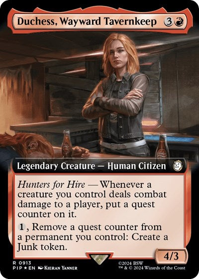 Duchess, Wayward Tavernkeep (Extended Art) (Surge Foil) (Universes Beyond: Fallout) Near Mint