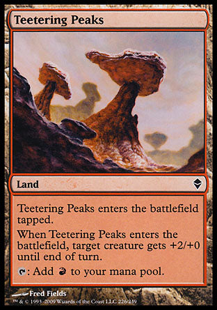 Teetering Peaks (Zendikar) Near Mint Foil
