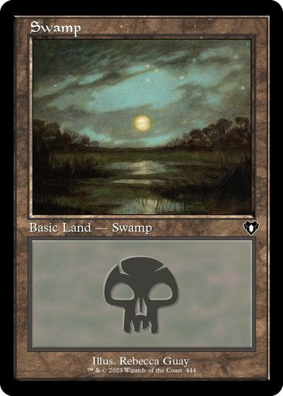 Swamp (444) (Retro Frame) (Commander Masters) Near Mint