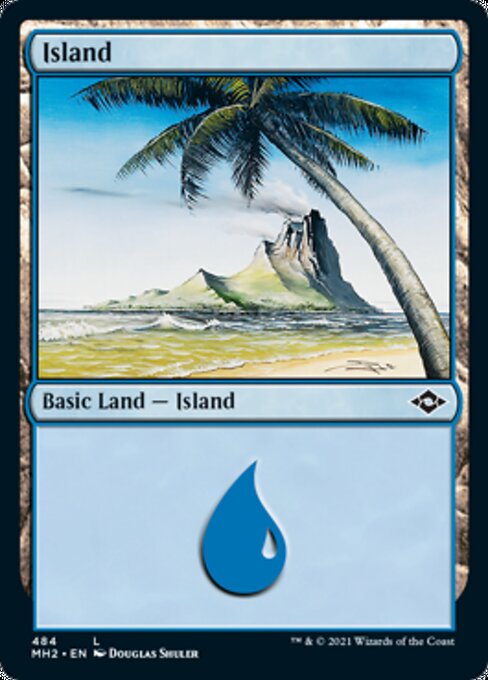 Island (484) (Modern Horizons 2) Near Mint Etched Foil