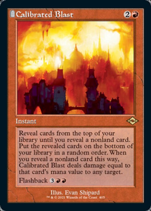 Calibrated Blast (Retro Frame) (Modern Horizons 2) Near Mint