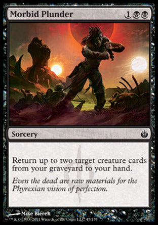 Morbid Plunder (Mirrodin Besieged) Near Mint Foil