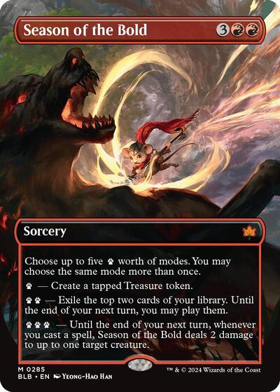 Season of the Bold (Borderless) (Bloomburrow) Near Mint