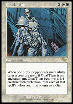 Opal Titan (Urza's Saga) Near Mint