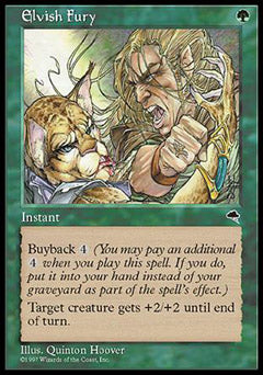 Elvish Fury (Tempest) Light Play